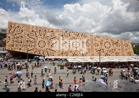 Polish Pavilion, Shanghai world Expo 2010 Stock Photo