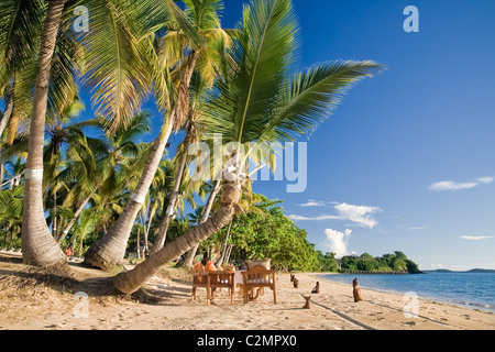 Beach and resort in Nosy Be Madagascar Stock Photo