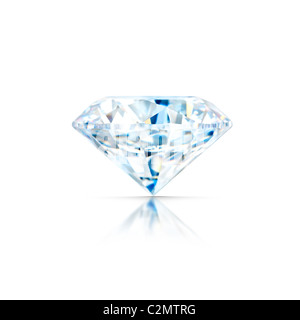 Side view of brilliant cut diamond Stock Photo - Alamy