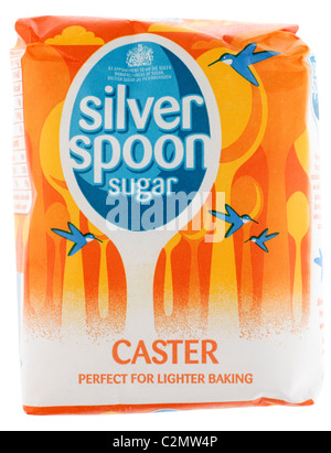 Bag of Silver Spoon Caster Sugar Stock Photo