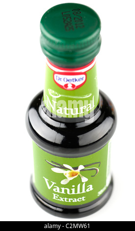 Small 38 milliliter bottle of Dr Oetker natural Vanilla extract Stock Photo