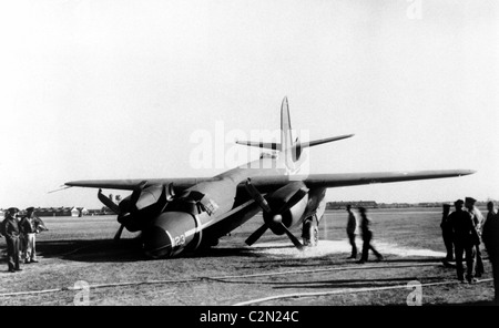 Martin B-26 Marauder aircraft crash Stock Photo