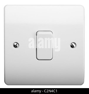 Standard UK Light Switch Stock Photo