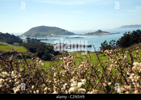 Jethou island from Herm, Channel Islands, Great Britain Stock Photo