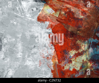 Colorful Distressed Painting Background Graphic With Dark Slate Gray 