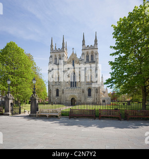 Selby Abbey a medieval abbey church and present day Anglican Parish Church at Selby North Yorkshire U.K Stock Photo
