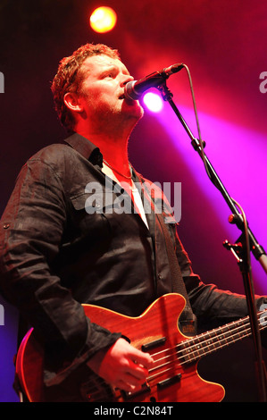 Andy Miller from Dodgy performing live at the Shepherds Bush Empire ...