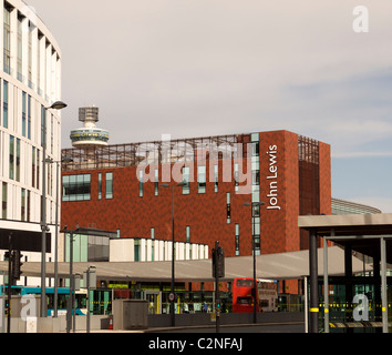 John Lewis store in Liverpool One shopping mall Stock Photo