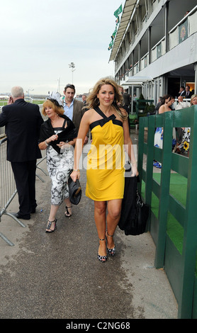 Claire Sweeney at Ladies Day at Aintree Racecourse Aintree, England ...