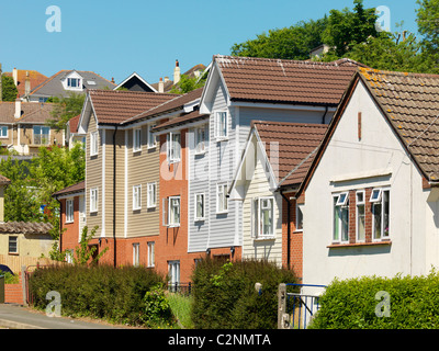 Redwell Road, Paignton, Devon. Terraced housing Stock Photo