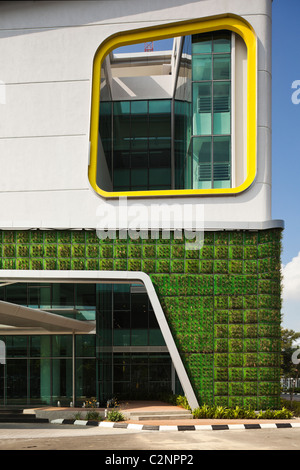 DiGi Technology Operation Centre, Subang High Tech Park, Kuala Lumpur in Malaysia. The building's eco design features include Stock Photo