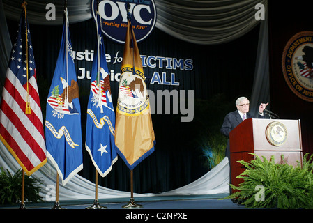 Dominick Dunne The Department of Justice held its annual National Crime Victims Rights Week candlelight vigil at the US Chamber Stock Photo