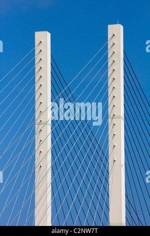 The Queen Elizabeth II Bridge dartford river thames M25 crossing london england uk gb Stock Photo