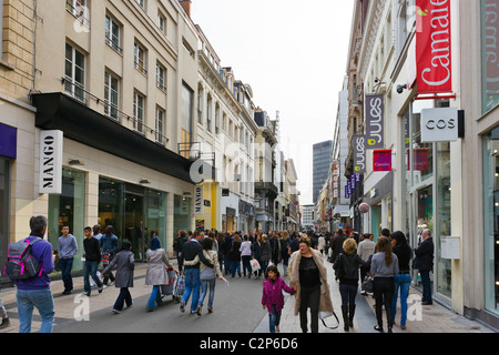Brussels Old Town - Belgium - People Walking Along the Mediamarkt  Electronics Concern in the Rue Neuve, the Main Shopping Street Editorial  Stock Photo - Image of logo, area: 243000343