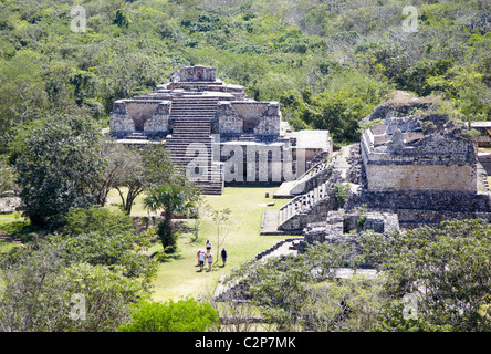 Ek Balam Mayan Ruins Yucatan Mexico Stock Photo