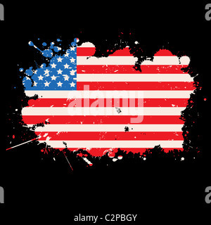 USA grunge flag Stock Photo