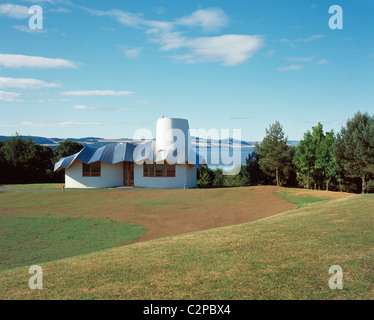 Maggie's Centre, Ninewells Hospital, Dundee, Scotland. Daytime with trees. Stock Photo