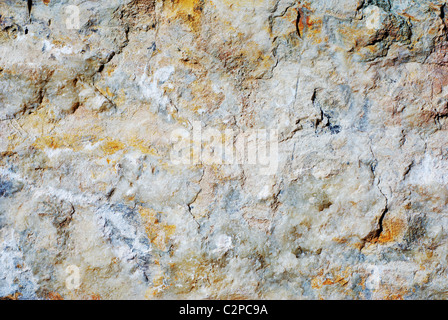 Natural yellow and blue colors of a stone Stock Photo