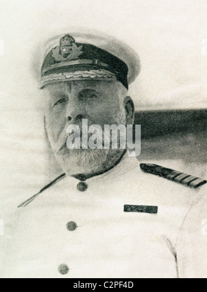 Captain Edward John Smith, 1850 -1912. Captain of RMS Titanic who went down with the ship. Stock Photo