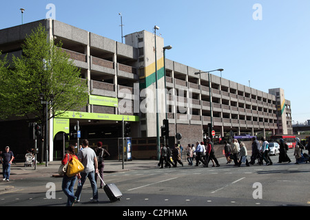 The Broadmarsh bus station and muti-storey car park in Nottingham, England, U.K. Stock Photo