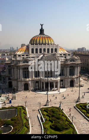 The Palacio de Bellas Artes (Palace of Fine Arts) Mexico City Stock Photo