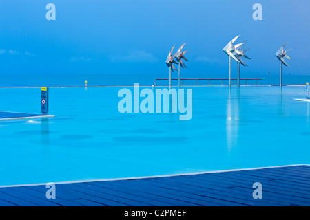 The Esplanade Lagoon. Cairns, Queensland, AUSTRALIA Stock Photo