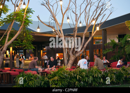 Salt House Restaurant and Bar at Marina Point. Cairns, Queensland, Australia Stock Photo