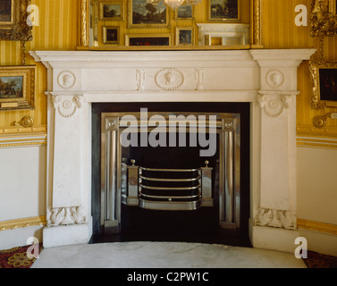 Apsley House. View of the fireplace in the Piccadilly Drawing Room. Stock Photo