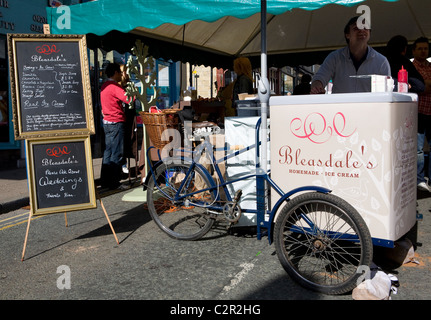 People and Tourists visiting the Ramsbottom Chocolate Festival, April, 2011, Lancashire UK Stock Photo