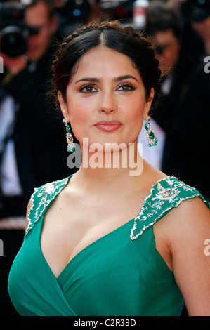 Salma Hayek The 2008 Cannes Film Festival - Day 5 'Indiana Jones 4' - Premiere Stock Photo