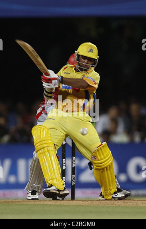 Parthiv Patel player of Chennai Super Kings' during the 2nd semi final IPLT20 match between Chennai Super Kings and Kings XI Stock Photo