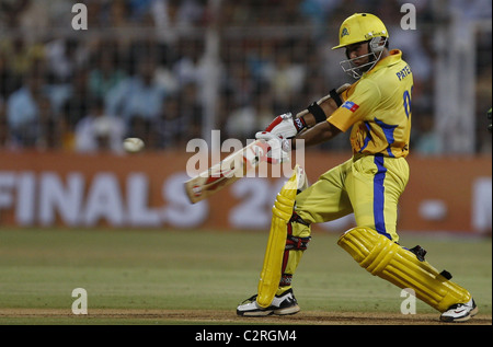 Parthiv Patel player of Chennai Super Kings' 2nd semi final IPLT20 match between Chennai Super Kings and Kings XI Punjab at Stock Photo