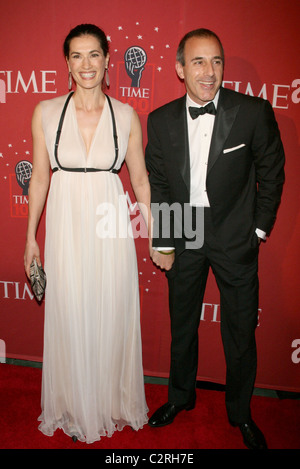 Matt Lauer and his wife Annette Roque TIME's 100 Most Influential People in the World gala dinner - arrivals New York City, USA Stock Photo