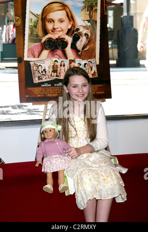 Abigail Breslin  announces Picturehouse's 'Kit Kittredge: An American Girl' at American Girl Place Los Angeles, California - Stock Photo