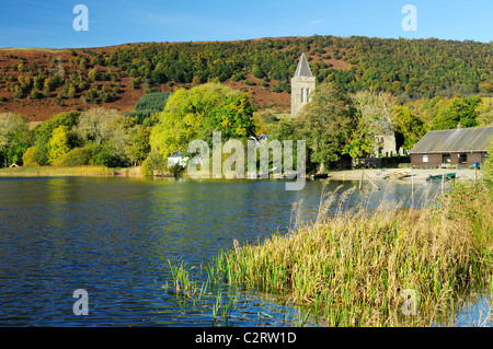 Port of Menteith on the Lake of Menteith, Scotland Stock Photo