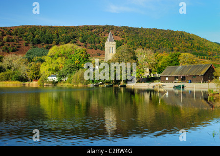 Port of Menteith on the Lake of Menteith, Scotland Stock Photo