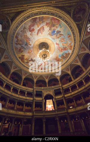 The interior of the Hungarian State Opera house in Budapest Stock Photo