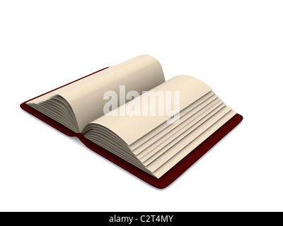 open book. 3d on white Stock Photo