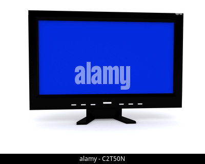 LCD monitor. 3D Stock Photo