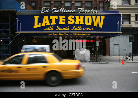 Ed Sullivan Theater in midtown Manhattan, home of the David Letterman Show. Stock Photo