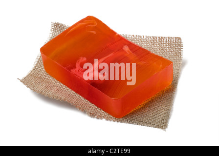 bar of soap. bath lifestyle on white Stock Photo