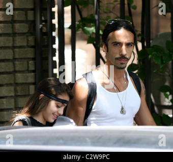 Lourdes Leon and her father Carlos Leon leaving Madonna's apartment New York City, USA - 15.07.08 Ray Filmano / Stock Photo