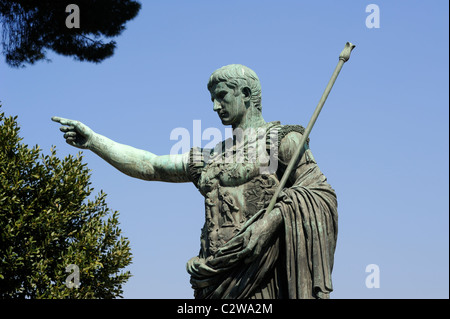 Italy, Rome, statue of Augustus Stock Photo