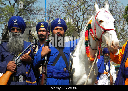 Holla Mohalla festival, Amristar, India Stock Photo