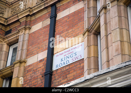 Kings Rd name - London Stock Photo