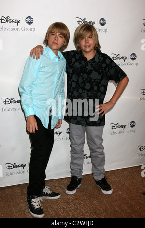 Cole Sprouse and Dylan Sprouse arriving at the ABC TCA Summer 08 Party Disney and ABC's TCA - All Star Party at The Beverly Stock Photo