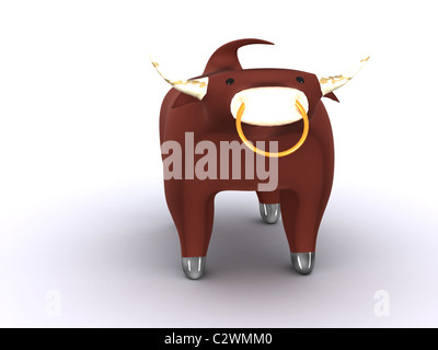 bull symbol. 3d Stock Photo