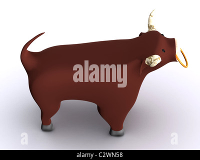 bull symbol. 3d Stock Photo