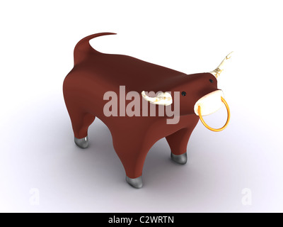 bull symbol. 3d Stock Photo