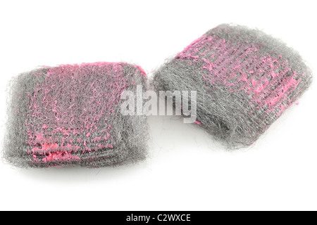 Soap filled pan scourers Stock Photo